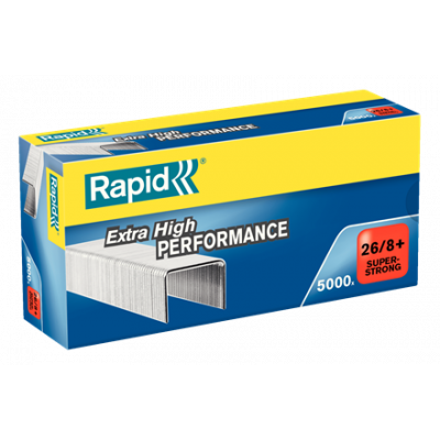 Boîte 5000x Agrafes Rapid Super Strong 26/8+ - galvanisé