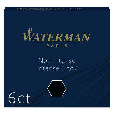 6x Cartouches encre mini WATERMAN Standard mini - NOIR