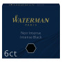 6x Cartouches encre mini WATERMAN Standard mini - NOIR