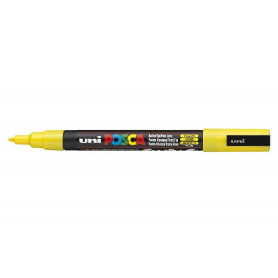 Marqueur - POSCA PC-3M - 0,9-1,3mm pointe ogive - JAUNE