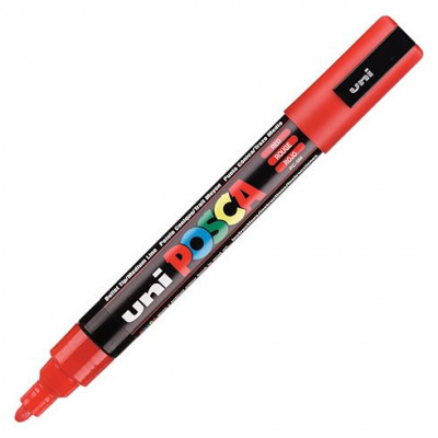 Marqueur - POSCA PC-5M - 1,8-2,5mm pointe ogive - ROUGE