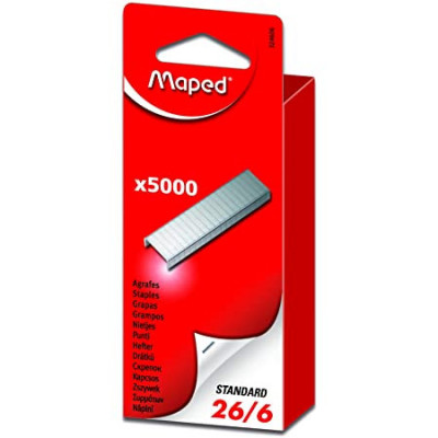 Boîte 5000x Agrafes Maped 26/6- zingué