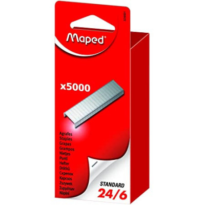 Boîte 5000x Agrafes Maped 24/6- zingué