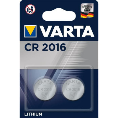2x Piles bouton VARTA lithium Professional Electronics - CR2016 - 3v