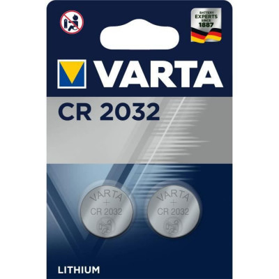 2x Piles bouton VARTA lithium Professional Electronics- CR2032 - 3v
