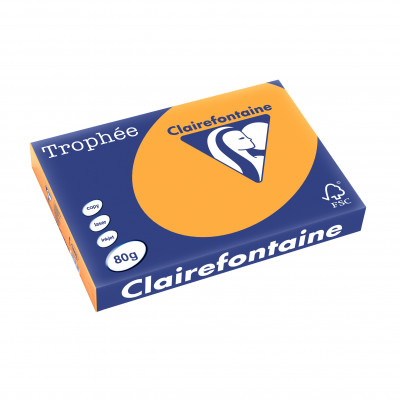 Papier CLAIREFONTAINE A3 - 80g - CLEMENTINE - 500 feuilles - 29,7x42cm