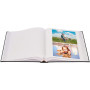 Lot 2x Albums photo traditionnels 29x32cm - 100 pages blanches - 500 photos + 900 pastilles - NOIR