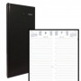 Agenda LECAS Long Travers 14x35 cm - 1 jour par page - NOIR
