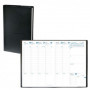 Agenda QUOVADIS CONSUL avec répertoire couverture Impala noir 21x29,7cm - 1 semaine sur 2 pages