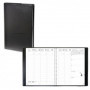 Agenda QUOVADIS spirales PRESIDENT S 21x27cm - 1 semaine sur 2 pages NOIR + répertoire