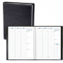 Agenda QUOVADIS EUREQUART Club noir ébène 24x30cm - 1 semaine sur 2 pages - VERTICAL
