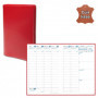 Agenda de poche QUOVADIS AFFAIRES cuir vachette lisse Luna rouge dali 10x15cm - 1 semaine sur 2 pages