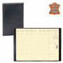 Agenda de poche QUOVADIS AFFAIRES Prestige cuir pleine fleur  Montebello noir 10x15cm - 1 semaine sur 2 pages