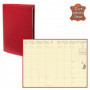 Agenda de poche QUOVADIS AFFAIRES Prestige cuir pleine fleur  Montebello rouge 10x15cm - 1 semaine sur 2 pages