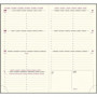 Intérieur de rechange de semainier de poche EXACOMPTA Eurotime 16 tranche or - 160 x 85 mm