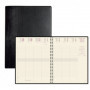 Agenda EXACOMPTA Semainiers de bureau Eurotime 27S spirale multilingue Barbara répertoire noir - 270 x 210 mm