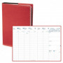 Agenda QUOVADIS EU 09/09 21 x 29,7 cm - 1 semaine sur 2 pages Club Rouge cerise + répertoire