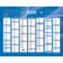 Calendrier mural de Banque Bleu 43x33.5cm carton rigide