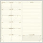 Recharge EXACOMPTA Espace 17 tranche or - 175x90mm - 1 semaine sur 1 page + NOTE - HORIZONTAL