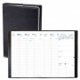 Agenda QUOVADIS EU 09/09 - 21x29,7cm  - 1 semaine sur 2 pages CLUB NOIR EBENE + répertoire