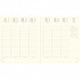 Recharge EXACOMPTA pour agenda Eurotime 18 - 17x15cm - 1 semaine sur 2 pages - VERTICAL