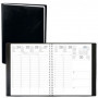 Agenda EXDI à spirale - 21x27cm MERCURE S ML Alpha noir - 1 semaine sur 2 pages vertical