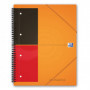Cahier-chemise A4+ spirale MEETINGBOOK OXFORD International 160pages - ligné - 240x310mm
