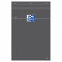 Bloc-notes A4 OXFORD gris 160 pages - carreaux 5x5mm - 210x297mm