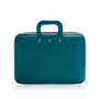 Mallette PC Portable 13" BOMBATA MEDIO CLASSIC vinyle BLEU PETROLE - 38x29x7cm