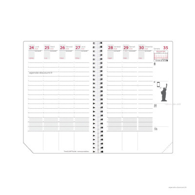 QUOVADIS - Recharge pour agenda TIME&LIFE POCKET format 10x15cm