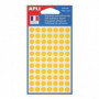 Sachet 462 Etiquettes rondes Ø8mm AGIPA - JAUNE