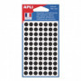 Sachet 462 Etiquettes rondes Ø8mm AGIPA - NOIR
