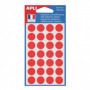 Sachet 168 Etiquettes rondes Ø15mm AGIPA - ROUGE