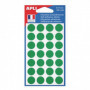 Sachet 168 Etiquettes rondes Ø15mm AGIPA - VERT