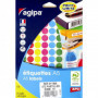 Sachet 672 Etiquettes rondes Ø15mm AGIPA - ASSORTIES