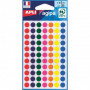 Sachet 385 Etiquettes rondes Ø8mm AGIPA - ASSORTIES