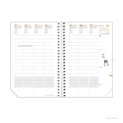 QUOVADIS - Recharge pour agenda TIME&LIFE LARGE format 16x24cm