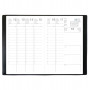 Agenda - 10x15 cm - CALYPSO ML Alpha noir - 1 semaine sur 2 pages