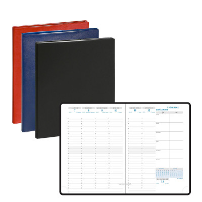 EXACOMPTA - Agenda Visuel Barbara - 210x150mm - 1 Semaine sur 2 pages (COLORIS ALEATOIRES)