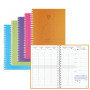 EXACOMPTA - Agenda SAD 20W Linicolor - 210x150mm - 1 semaine sur 2 pages - spirale (COLORIS ALEATOIRES)