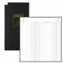 EXACOMPTA - Agenda banquier - 2 volumes - 340x160mm - 1 jour sur 2 pages - Noir