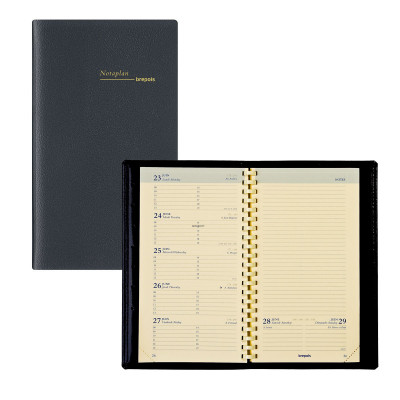 BREPOLS -Agenda Plan Notaplan 9 x 16 cm - 1 semaine sur 2 pages
