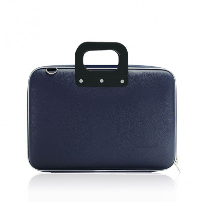 BOMBATA - Mallette PC Portable 13\" MEDIO CLASSIC vinyle NAVY - 38x29x7cm