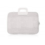 BOMBATA - Mallette PC Portable 15\" COCO vinyle BLANC - 43x33x7cm