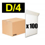 Lot 100x enveloppes à bulles pochettes Blanches  - format 200x275 mm - type D4 (D)