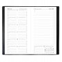 Agenda - 8.8x17 cm - NOTEXDI ML Alpha noir - 1 semaine sur 1 page + NOTES