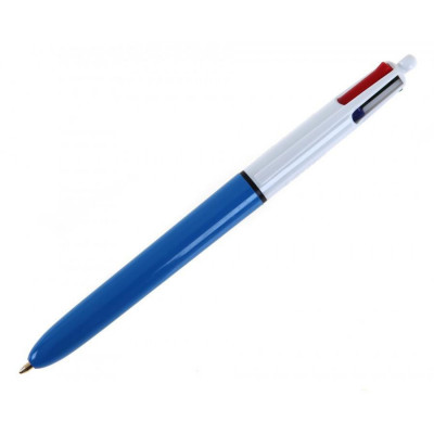 BIC - Stylo bille 4 Couleurs rétractable - Médium 0.40mm