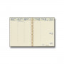 BREPOLS -Recharge agenda Optivision large - 17x22cm - 1 semaine sur 2 pages