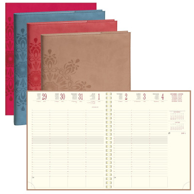EXACOMPTA - Agenda Eurotime 27S Cordoba spirale - 27x21cm - 1 semaine sur 2 pages (COULEURS ALEATOIRES)