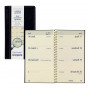 BREPOLS -Agenda Optivision pocket 9x16cm PALERMO - 1 semaine sur 2 pages Horizontal - NOIR